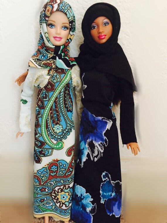 Handmade Hijab Muslim Barbie Fulla Elsa Fit Lot Doll