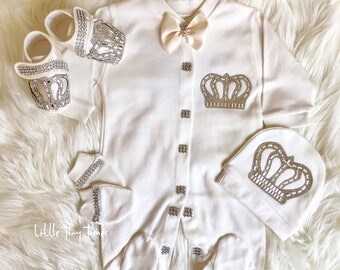 Newborn boy Coming home outfit-Newborn take home outfit - Baby outfit- Take home baby outfit-Baby baptism outfit- Baby boy wedding outfit