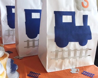Train Party Favor Bags - Train Theme Party - Train Birthday - The Train Birthday - Train Birthday Party - Train Favor Bags - Trains