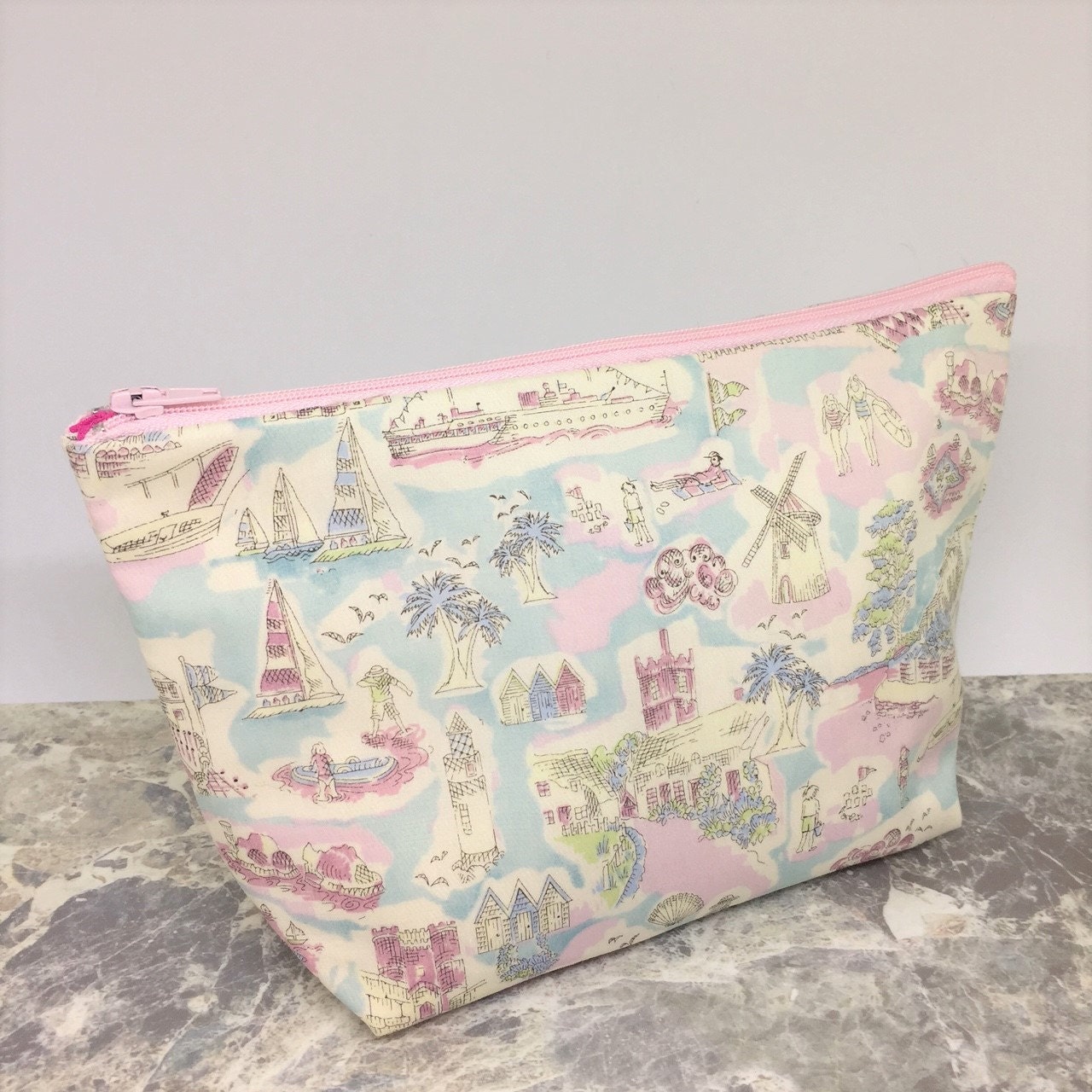 liberty print makeup bag