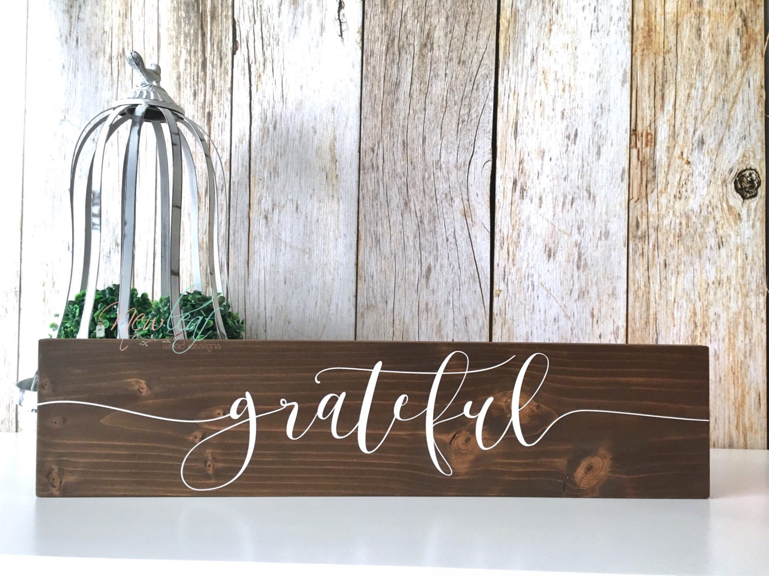 GRATEFUL Wood Sign Grateful Sign Gratitude Sign Give