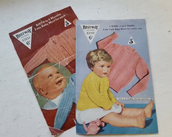 REDUCED IN PRICE -Vintage Knitting Patterns / Bestway / B2834 / B3199