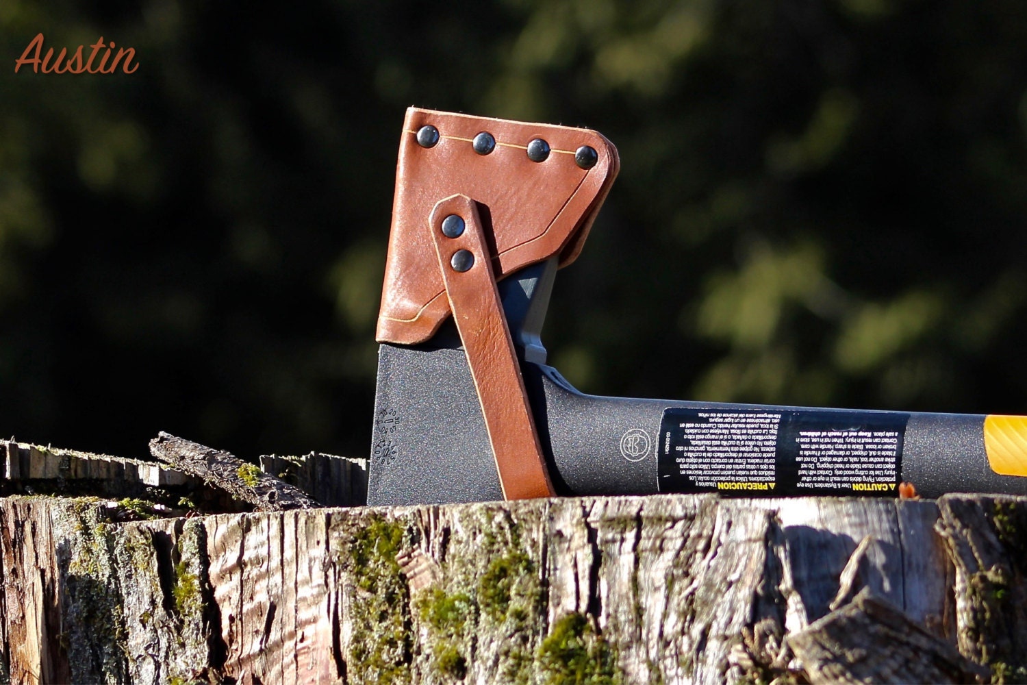 Leather Axe Sheath for Fiskars XSeries