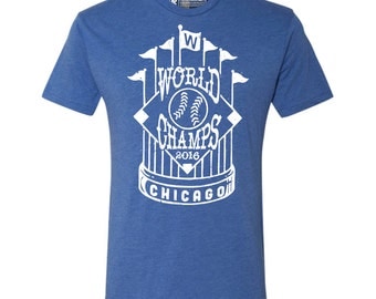 Chicago Championship Trophy- Chicago Cubs Shirt - Cubs shirt - Cubs vintage - World Series shirt - Chicago shirt - Mens Shirt - Womens Shirt