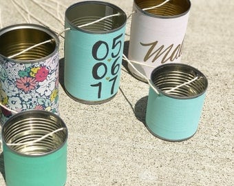 Personalized Wedding Tin Cans - Just Married/Make Some Noise/Car Cans/Aluminum Cans/Bride/Groom/Custom/Wedding/Tin Cans/Rustic/Chic/Charm
