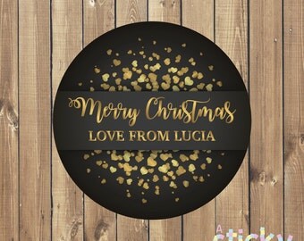 Personalized Christmas Stickers, Christmas Stickers, Christmas Labels, Christmas Tags, Christmas Gift, Custom Stickers, Xmas, Holidays