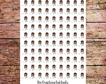 Dog Walking Stickers | Dog Walker Stickers | Dog Owner Stickers | African American Girls