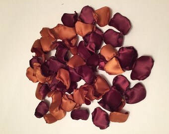Burgundy Rose Petals/Copper Rose Petals/Burgundy Wedding Decor/Rose Petals/Copper Wedding Decor/Autumn Wedding/Fall Wedding/Rustic Wedding