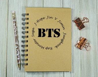 BTS (Bangtan Boys) Inspired Notebook/Journal