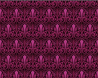 In The Beginning - Deco Elegance Fabric - Brown/Green and Magenta - By Jason Yenter