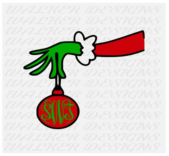 Download Grinch monogram arm digital download SVG EPS DXF by ...