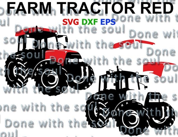 Download Red tractor svg Farm tractor svg Car vector Car Digital