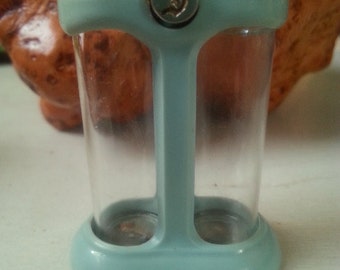 SALE!! Unusual Push Button Mini Travel Salt and Pepper Shaker