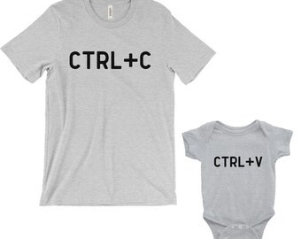 Ctrl+C Ctrl+V dad and baby matching shirts, dad and son matching shirts, dad and baby shirts, dad and baby, matching dad and baby, new dad