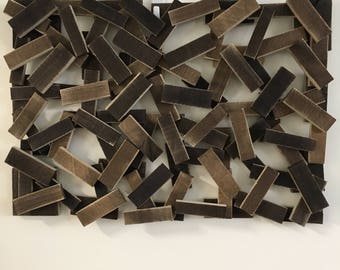 Rustic Weathered Wood Wall Hanging/Contemporary Rustic/Weathered Wood