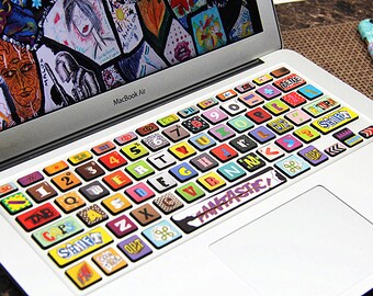 Keyboard decal Laptop Keyboard Skin Macbook Decal Macbook Keyboard Sticker Vinyl for Apple Macbook Air Pro Macbook Wireless Keyboard