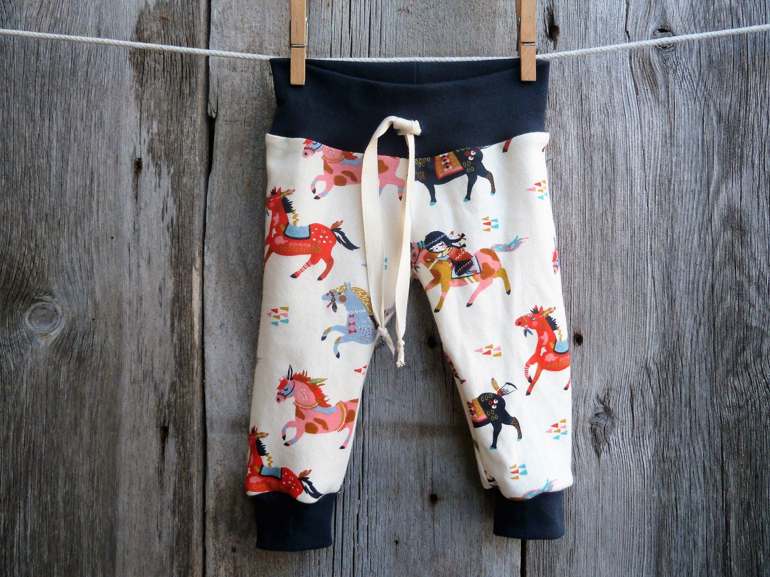 Organic baby clothes horse baby clothes baby girl gift