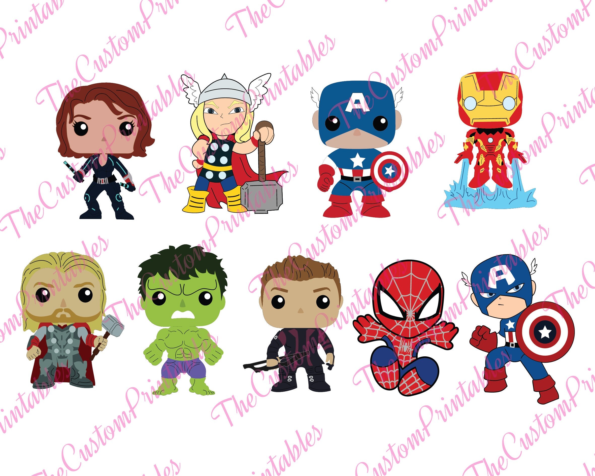 Download Little Avengers SUPER HEROES SVG Cut File Vector Cricut