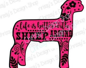 Sheep svg / lamb svg / show lamb svg / show sheep svg / farming svg / farmer dxf / sheep dxf / vinyl crafting / sheep template / sheep clip
