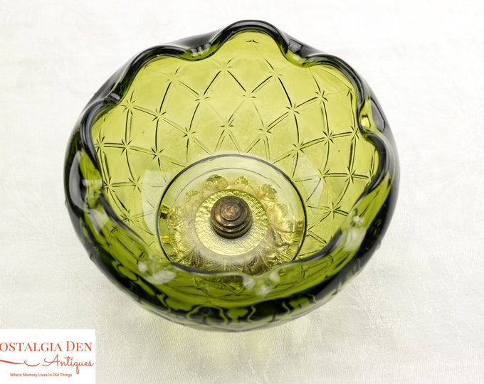 MCM Decorative Bowls | Duette Diamond Pattern | Indiana Glass