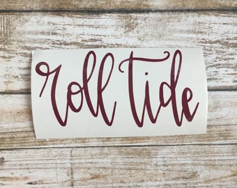 Roll Tide Sticker Roll Tide Decal Alabama Sticker Alabama Decal University of Alabama Alabama Car Sticker