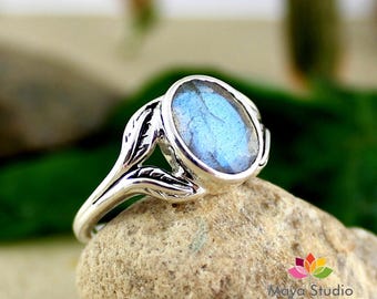 labradorite ring, gemstone ring, natural labradorite, handmade ring, gift for her, all ring size, designer ring, valentine ring, gift ring