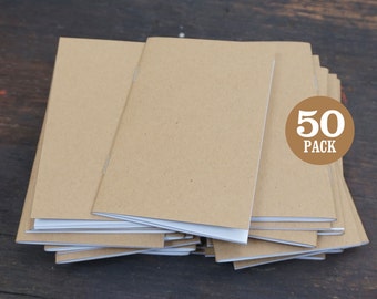 Bulk Kraft Notebooks, 3.5 x 5.5 Inch, Journals, Sketchbook, Small Kraft Journals, Pocket Size Notebook, Small Journal, Notes, Kraft Notebook