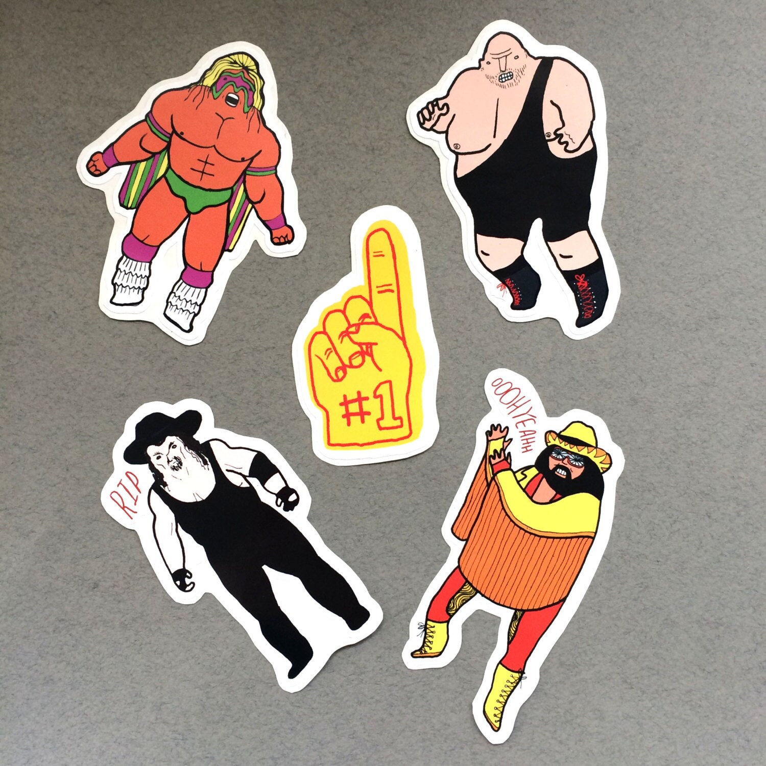 Wrestling Vinyl Sticker Pack