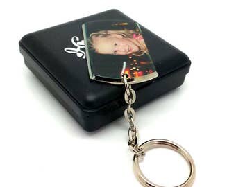Customised Keyring, Personalised Keyring, Photo Keyring, Key Chain, Photo Gift, Metal Photo Keyring, Made to Order