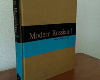 Russian Language Textbook, Modern Russian 1, Vintage 1964 Russian Language Book