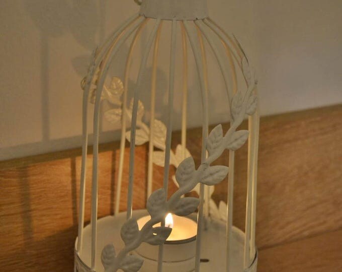10%OFF White bird cage wedding lantern / wedding lanterns