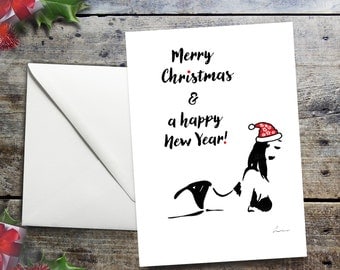 Christmas Printable Art, Funny holiday card, Funny Christmas card, Erotic holiday card, New year card, Digital file, Instant download