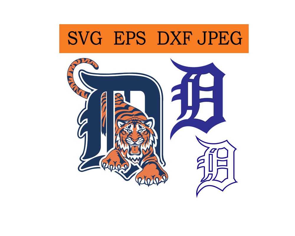 Download Detroit Tigers logo in SVG / Eps / Dxf / Jpg files INSTANT ...