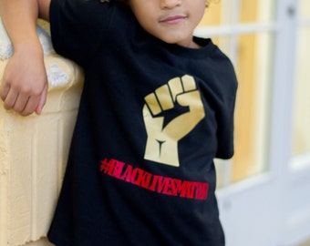 Black Lives Matter shirt - Toddler shirt - Childrens shirt - Black Girl Magic - Melanin - custom shirt - Kids shirt - black power