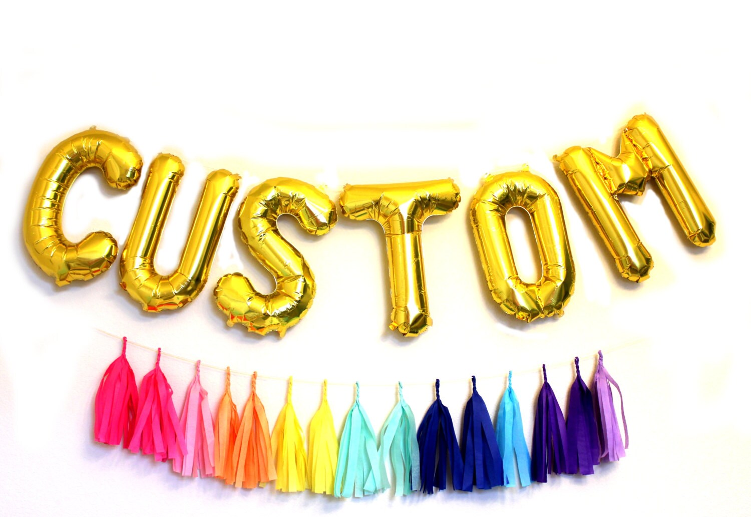 custom letter balloons