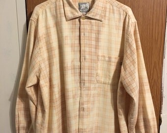 Rustic Distressed Vintage Bleached Flannel