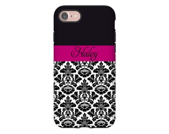 Damask iPhone 7 Plus case, personalized iPhone 7 case, iPhone cases for girls, iPhone 6s Plus case/6s case, 3D iPhone case, iPhone SE case