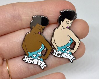 Feminist enamel pin / Calendar Girl Feminist Killjoy