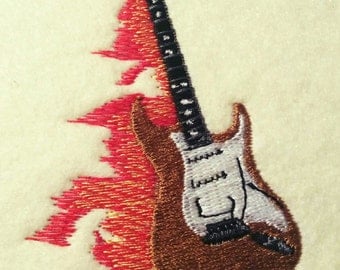 Embroidery Designs Guitar Instant download