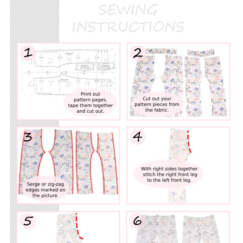 High waisted pants pattern PDF, sewing patterns, girls sewing patterns