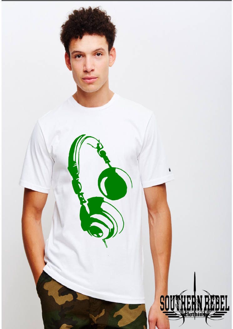 headphone t-shirt DJ Gift DJ retro music music tshirt