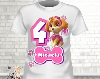 DIGITAL FILE,SKYE Paw Patrol Iron On Transfer,Skye Tshirt,Skye Tshirt Transfer,Skye Paw Patrol Birthday,Skye Birthday Tshirt,Skye Paw Patrol