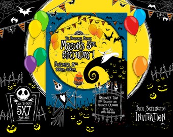 The Nightmare Before Christmas Invitation, The Nightmare Before Christmas Birthday, The Nightmare Before Christmas Party
