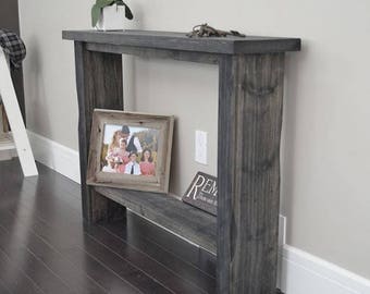 Weathered Grey Entry Table