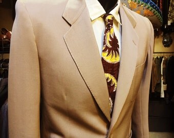 Late 1940s Taupe Gabardine Men's Suit