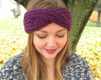 Headband // Knit Headband // Chunky Knit Headband // Winter Headband // Ear Warmer // Turban Headband // Winter Ear Warmer