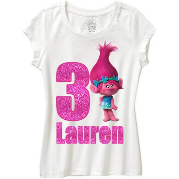 trolls first birthday shirt