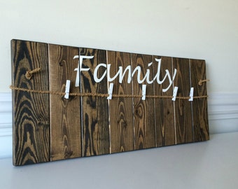 Custom Picture Frame- Wood Picture Frame- Personalized Picture Frame- Wood Signs Family- Gifts for mom- Family Wood Sign- Family Wall Decor