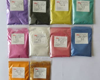 Mica powder ,1 lot=10 colors,20 gram each color,total 200 gram
