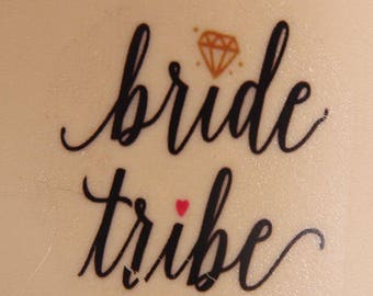 Bride Tribe Tattoos | bachelorette party tattoo, temporary tattoo, tattoos, bridesmaid gifts, tattoo favor